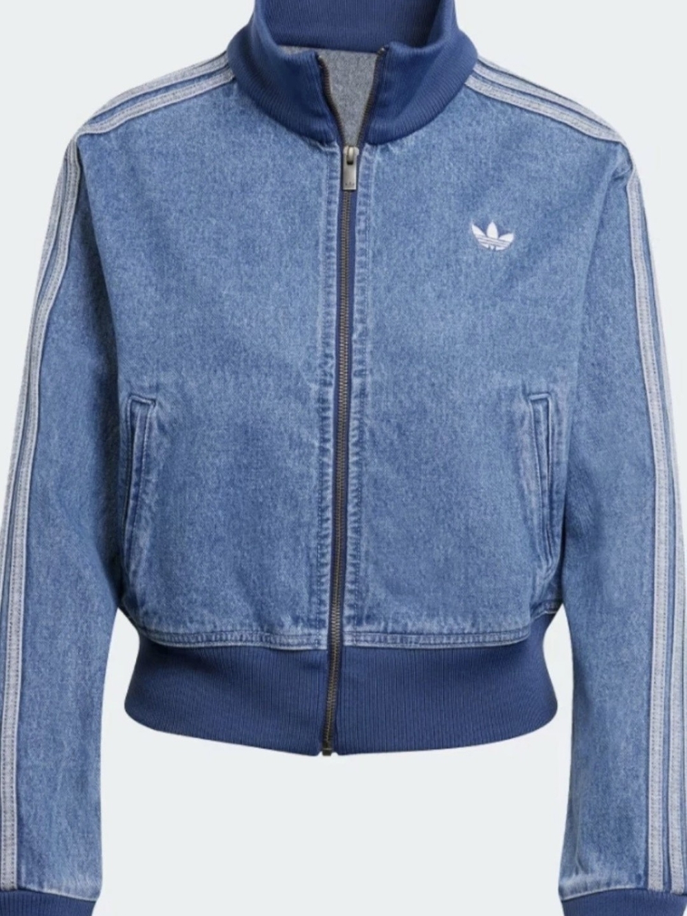 Adidas Adicolor Denim Firebird Track Top Jacket NWT - Picture 2 of 4